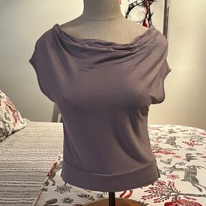 Laila Jayde Mauve Draped Blouse